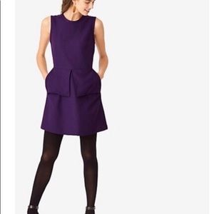 Kate Spade purple peplum dress